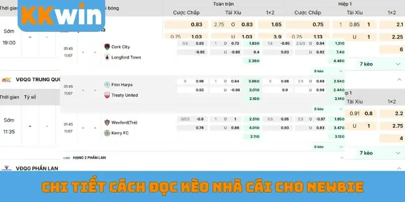 Chi tiết cách đọc kèo nhà cái cho newbie