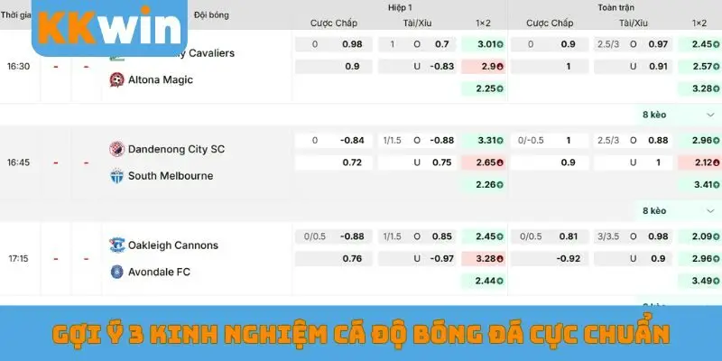 Gợi ý 3 kinh nghiệm cá độ bóng đá cực chuẩn