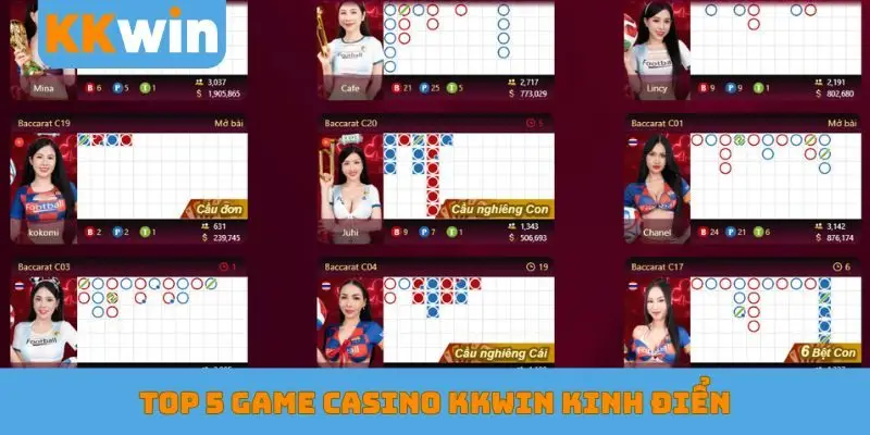 TOP 5 game casino KKWIN kinh điển